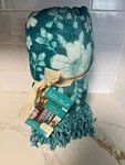 The Pioneer Woman Evie Floral Velvet Plush Throw Blanket Reversible 50X72IN. Fixed Price $29.00.