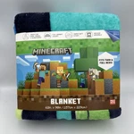 Minecraft Against The Mobs Kids 62" X 90" Twin Full Blanket W26099973778. Fixed Price $34.95.