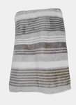 Home Expressions Velvet Plush Blanket Twin Xl College Dorm Bedding Gray Stripe. Fixed Price $15.00.