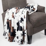 Bnf Home Boon Double Sided Animal Throw Cow 60" X 80". Fixed Price $51.99.