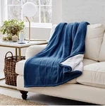 Eddie Bauer Electric Throw Voice Activated Wifi Smart Size 50 X 60 Indigo. Fixed Price $31.89.