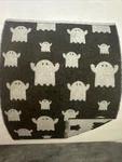 Ikea Kustfyr Throw, Ghost Pattern, White/black, 51"X67" (205.995.83) New. Fixed Price $34.99.