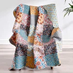 Greenland Home Carlie Quilted Reversible Throw Blanket Calico Patches 50 X 60. Fixed Price $44.58.
