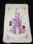 Kids Line Llc Baby Throw Blanket Castle Flower Cream Pink Purple Trim Soft Lovey. Fixed Price $24.49.