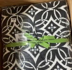 Vera Bradley Throw Blanket Concerto Fleece Black & White 80" X 50" Soft New. Fixed Price $45.00.
