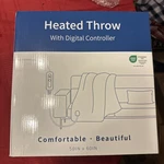 Biddeford Microplush Heated Throw Electric Blanket With Digital Controller Gray. Fixed Price $19.99.