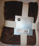 Wayland Square Plush Sherpa Luxurious Comfort Brown White Throw Blanket 50"X60". Fixed Price $17.99.