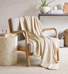 Jennifer Adams All Season Classic Waffle Weave Cotton Throw 60 X 70 Beige New. Fixed Price $16.97.