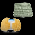 Set Of 2 Cozy Blanket Throws By Room Essentials Sage Green & Yellow 50 X 60. Fixed Price $15.00.