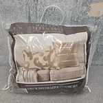 Modern Elegance Decorative Set Pack Throw 18X18 & 20X12. Fixed Price $12.15.