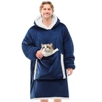 Joywoo Navy Wearable Blanket Hoodie,oversized Cat Lovers Sweatshirt For. Fixed Price $61.80.