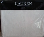 Lauren Ralph King Bed Blanket Cotton Classic Weave Cream Coverlet $300. Fixed Price $110.00.