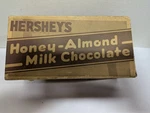 Cardboard Candy Box, Hersheys Milk Chocolate Honey Almond Bars, Pa. Fixed Price $25.00.