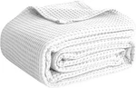 Queen 100% Cotton Waffle Weave Blanket Lightweight Breathable Soft Throw. Fixed Price $51.99.