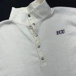 East Carolina University Ecu 1/4 Snap Fleece Pullover Woman Xl (16/18) Cream. Fixed Price $20.48.