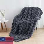Ikalife Cozy Faux Fur Throw For Couch Warm Fuzzy Blanket, Soft Plu. Fixed Price $63.44.