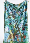 Anthropologie Nathalie Lete Marais Throw Blanket Floral Blue Jungle New W/ Tags. Fixed Price $128.00.