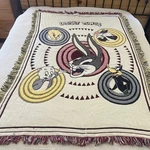 Vintage 1994 Looney Tunes Tapestry Afghan Throw Blanket 46X68 Warner Bros Store. Fixed Price $68.00.