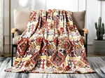 Dada Bedding Southwestern Aztec Geometric Tribal Soft Mink Fleece Throw Blanket. Fixed Price $37.99.
