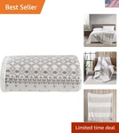 Elegant 50" X 60" Sherpa Blanket - Reversible Brushed Fleece For Cozy Lounging. Fixed Price $56.98.