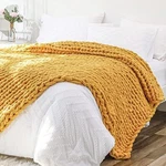 Chunky Throw 51X63, Soft Chenille Yarn Giant Knitted Blanket,. Fixed Price $80.89.