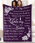 Aimego Sister Throw Blanket 50" X 60" Purple Lightweight New In Package. Fixed Price $17.99.