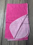 Hudson Baby Pink Polka Dot Receiving Blanket 30X36 Inch 100% Cotton Soft & Light. Fixed Price $23.99.
