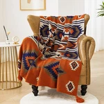 Aivia Southwestern Chair Throw Blankets, Acrylic Knitted Tribal Bed.... Fixed Price $50.66.