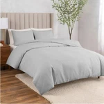 Purely Organic Welhome Cotton Linen Relaxed 3 Pc Duvet Cover Set Gray Full/queen. Fixed Price $64.95.