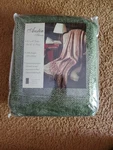 Vintage Suntex Austin Throw Green 50 X60 Plus Fringe Brand New! Rn# 103524. Fixed Price $30.00.