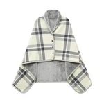 Xing Ye Chuan Fleece Wearable Blanket, Comfy Poncho Throw With 40*55, White. Fixed Price $24.99.