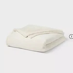 Threshold Ultra-plush Throw Blanket Oversized 92X90 Knitted Year-round, Ivory. Fixed Price $14.00.