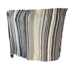 Pendleton Home Collection Striped Knit Blanket Gray Cream Cotton 86 X 59 Inches. Fixed Price $49.99.