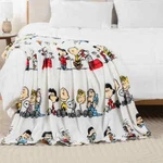 Berkshire Blanket Licensed Peanuts Gang Velvetloft Cuddly Throw (55"X70") -nib. Fixed Price $29.79.