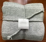 Restoration Hardware Chenille Heathered Shadow Stripe Throw 50 X 70 New With Tag. Fixed Price $149.99.
