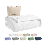 Soft 8 Layer 100% Cotton Muslin Blankets Queen Size For Bed, Pre-washed Gauze.... Fixed Price $113.87.