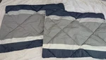 Set Of 2 Pottery Barn Teen Beach Stone Stripe Standard Sham Gray Blue. Fixed Price $29.99.