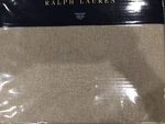 Ralph Lauren Park Avenue Modern CAMDEN"54'X72" Dark Taupe Throw Blanket $355 Nip. Fixed Price $209.25.