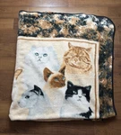 Vintage Cat Blanket Mink Throw Plush 78 X94 Tabby Siamese Siberian Duke Imports. Fixed Price $74.99.