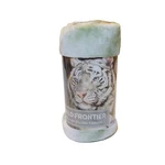 Frontier 50 X 60 Wilderness Tiger Blue Eyes Plush Throw Soft Blanket New. Fixed Price $20.88.