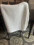 Ralph Lauren 100% Cotton White Queen Blanket Made India Woven Texture. Fixed Price $65.00.