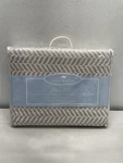 Lands Downunder Chevron Blanket King 90" X 110" Cotton Light Grey New. Fixed Price $199.97.