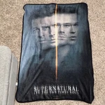 Just Funky Supernatural Let The End Times Roll Multicolor Throw Blanket Novelty. Fixed Price $20.00.