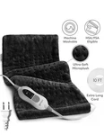 Geniani Electric Heating Pad Ultra-soft Microplush Black Extra Long Cord. Fixed Price $20.00.