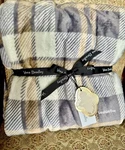 Vera Bradley Cozy Plush Throw Blanket Fireplace Plaid Neutral Tan Nwt Sealed New. Fixed Price $67.57.