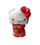 Hello Kitty Hooded Plush Throw Blanket Peppermint Bow Sanrio 30"X50" New. Fixed Price $29.99.