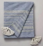 Heathered Stripe Tasseled Woven Throw Blanket - Hearth & Hand With Magnolia Tt. Fixed Price $27.99.
