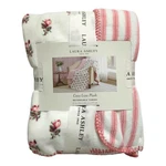 Laura Ashley Coco Luxe Plush Reversible Throw Blanket, 60IN 70IN, Pink. Fixed Price $34.29.