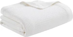 Luxurious King Size Egyptian Cotton Summer Blanket - Soft Waffle Knit White 108". Fixed Price $116.99.