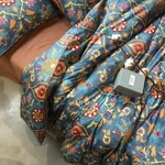 Luxury Boho Paisley Duvet Cover Set, 400TC Egyptian Cotton, Queen Size. Fixed Price $177.99.